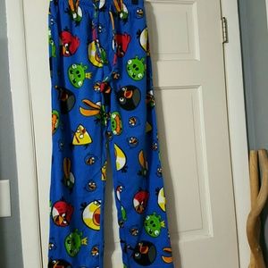 Angry Birds fleece pajama pants small