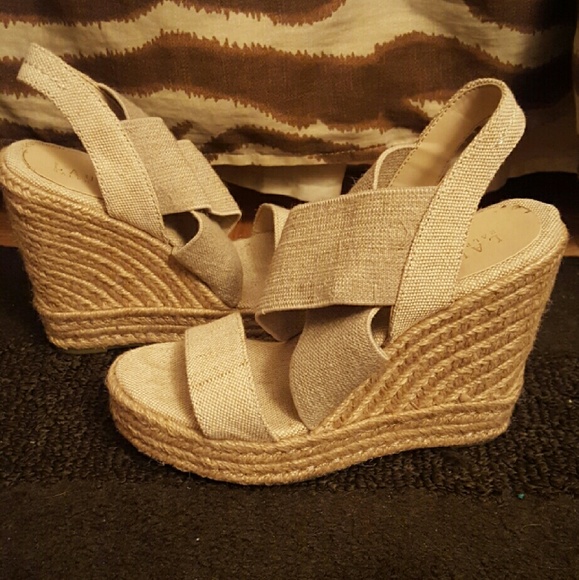 Ralph Lauren stretchy wedge espadrilles