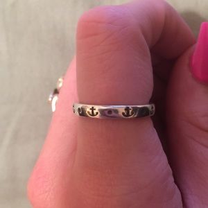 James Avery anchor of Hope stacked ring