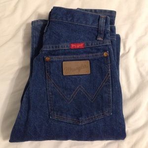 Vintage Wrangler High Waisted Jeans Mom Pants Dark