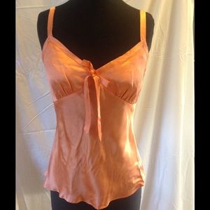 NWOT Banana Republic Cami Size 6 Soft Orange Silk