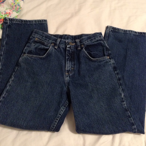 Vintage Wrangler Mom Pants High Waisted Jeans Dark - Picture 2 of 4