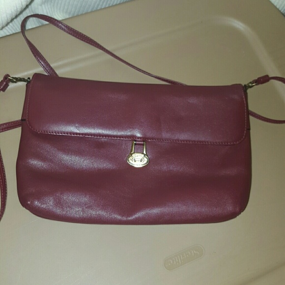 Burgundy etienne agnier shoulder bag vintage - Picture 1 of 3