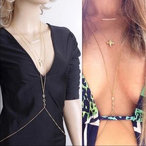 SUPER SALE! Multistrand necklace w/body chain