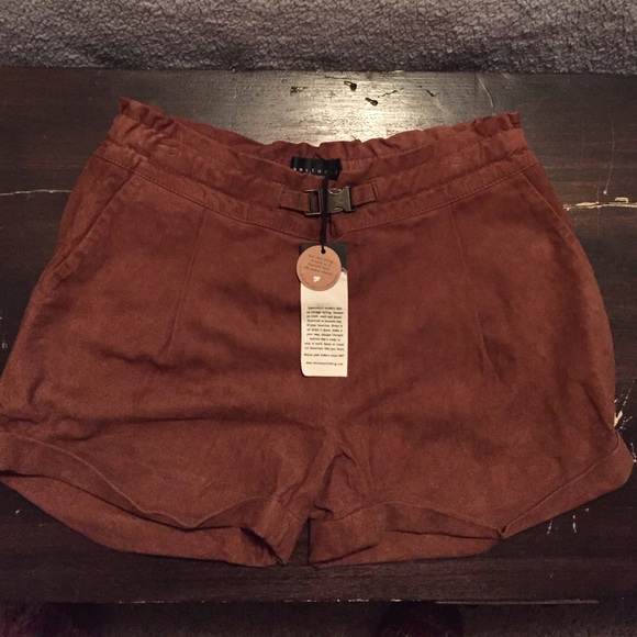 Sanctuary Pants - Genuine Leather Shorts
