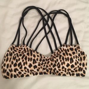 cheetah bikini top