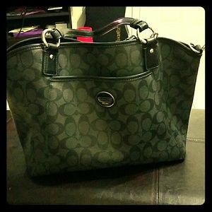 Black coach purse