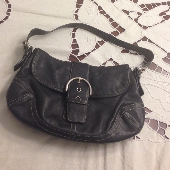 Coach Black Leather Soho Purse