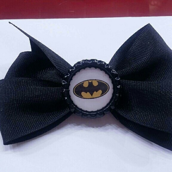 Batman hair bow