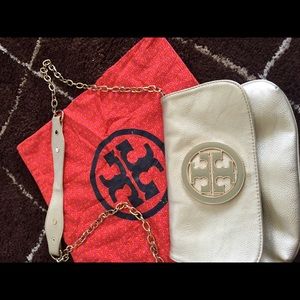 Tory Burch gold crossbody handbag