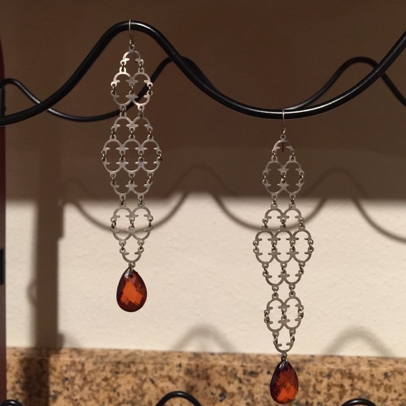Beautiful silver chandelier earrings