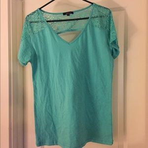 1XL Mint green lace top