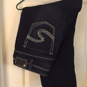 NWOT Silver Capri jeans size 18