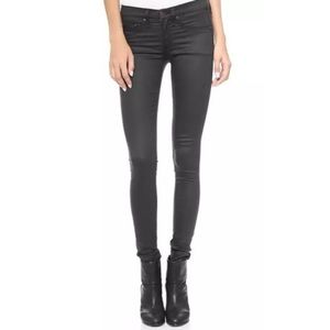 Rag & Bone Legging Jeans in Coated Black Rag & Bone Legging Jeans in Coated Black