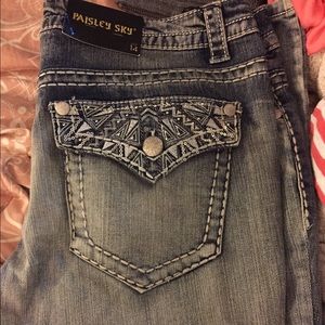 New with tags size 14 Paisley Sky jeans