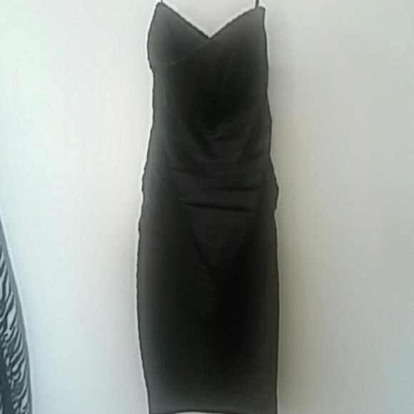 Calvin Klein black strapless dress