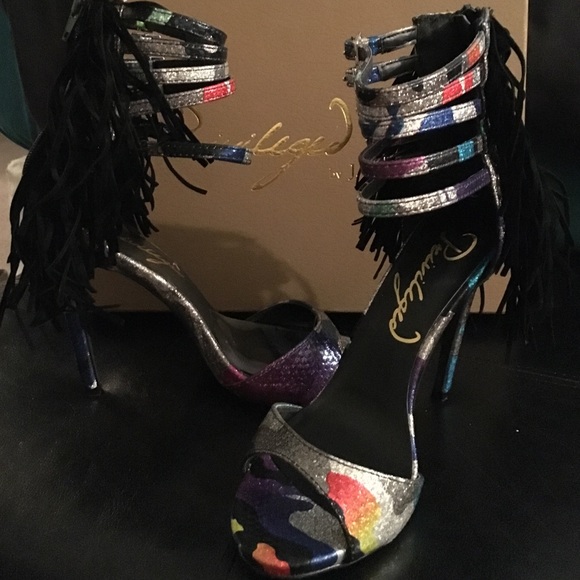 Fringe heels