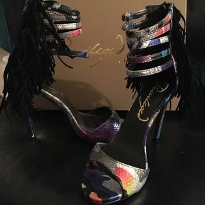 Fringe heels