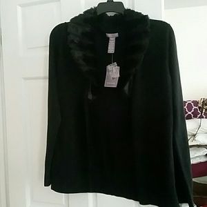 NWT Laura Scott Black Sweater