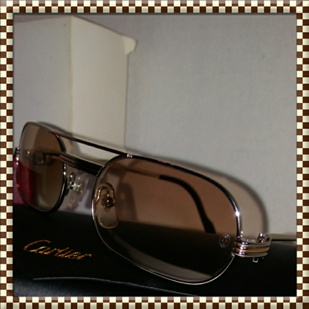 CARTIER  VINTAGE "SANTOS" "must" SUNGLASSES