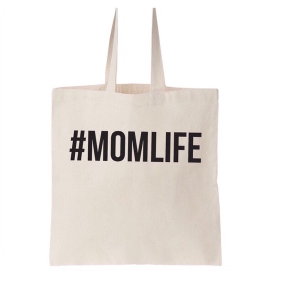 #MOMLIFE canvas tote
