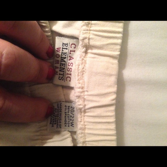 💥Stretch leggings/jeans cream color size 20/22💥 - Picture 3 of 3