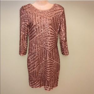Beautiful Gold Sequin Dress