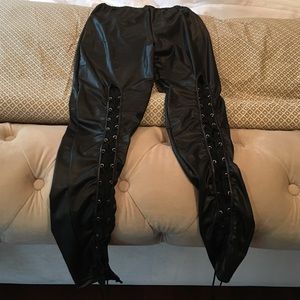 New With Tags - Leather Look Leggings