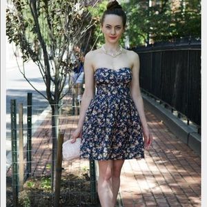 Floral mini cocktail dress