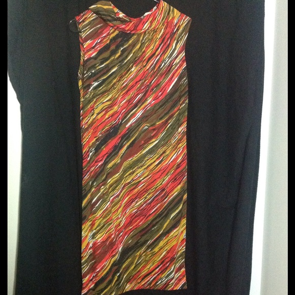 60s/70s Saks Fifth Avenue sleeveless dress - Picture 2 of 4
