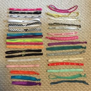 Lot of 33 HeadBands, NIKE, UnderArmour, NorthFace