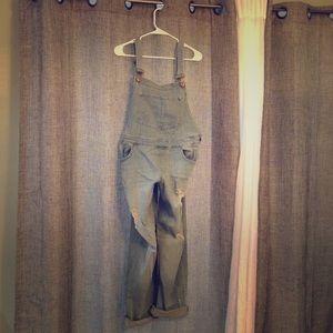 Denim bib overalls