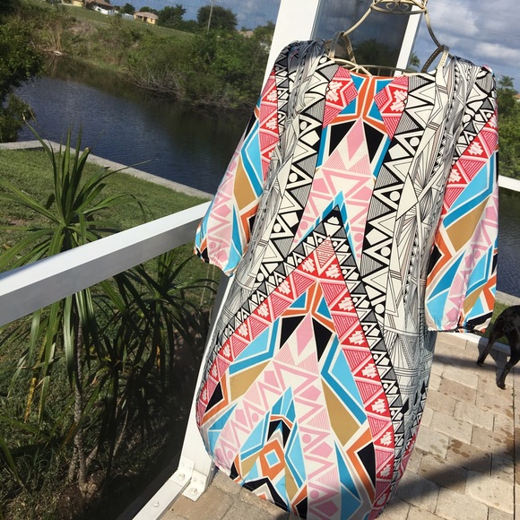 Geometric pattern dress