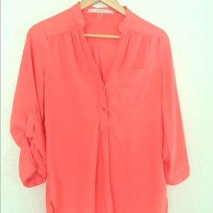 Coral blouse