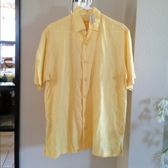 New Tommy Bahama men's linen button down shirt S