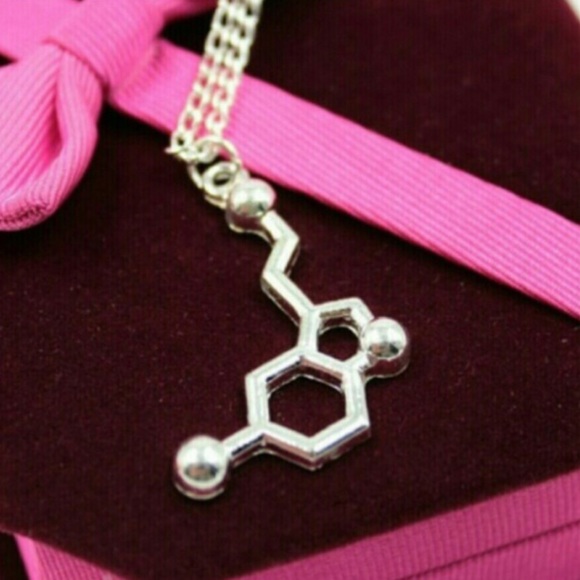 Serotonin biochemistry molecular necklace 2for$20 - Picture 2 of 3