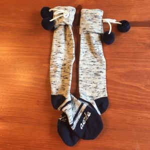 Aerie High Socks with Pom Poms