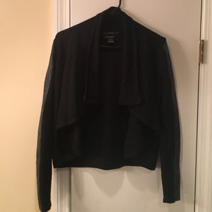 Tahari Wool Draped Cardigan