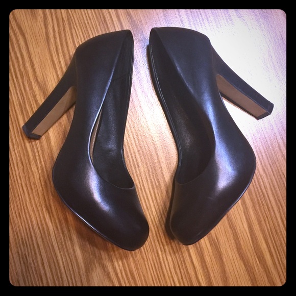 Aldo black platform pumps