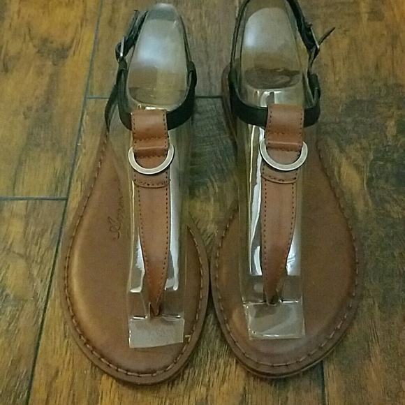 American Eagle Black & Brown Sandals Sz 6