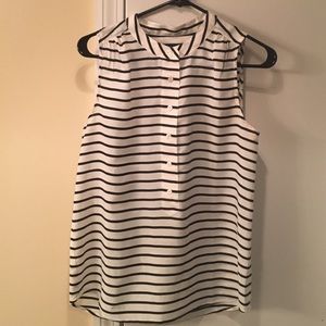 J. Crew half button down blouse.