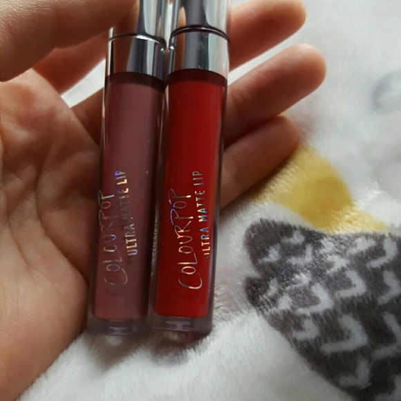 Two colour pop matte lipsticks