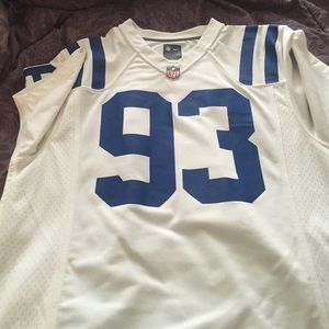 White Dwight Freeney Colts Jersey