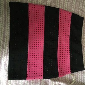 Pink and Black skirt
