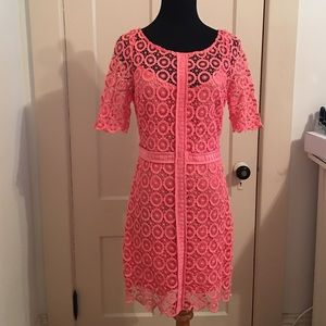 Tracy Reese Pink Guire Lace Dress