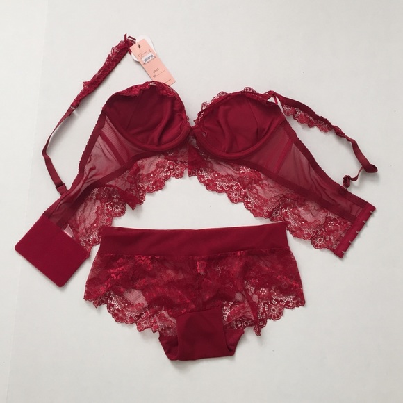 Lace Bra Set Ultra Thin Sexy Embroidery - Picture 4 of 4