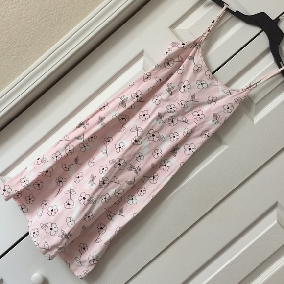 Mini dress pink with print