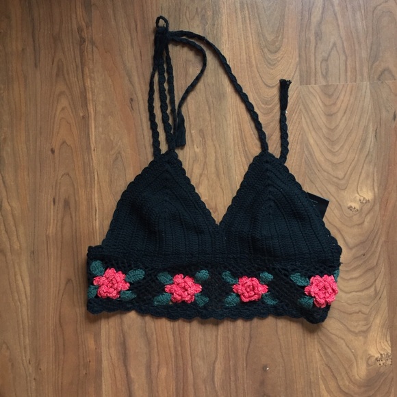 Urban outfitters crochet halter top