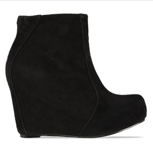 Jeffrey Campbell "Pixie" Zipper Wedge Booties