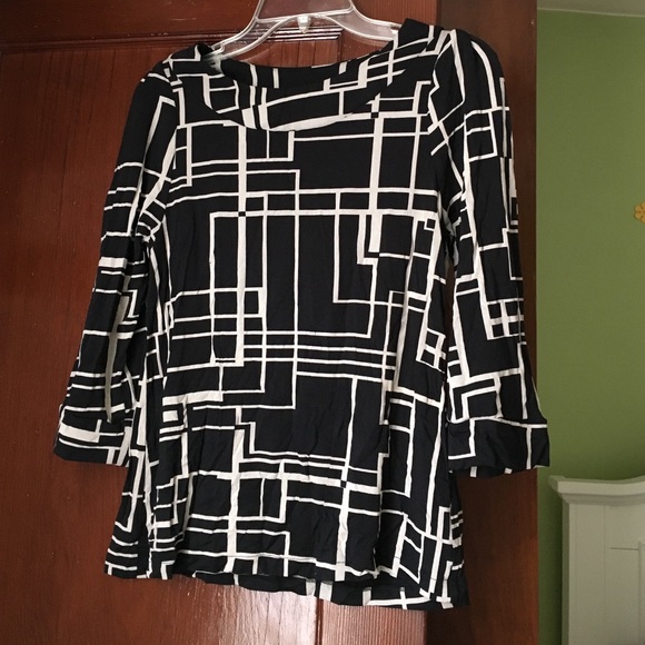 Black patterned shirt